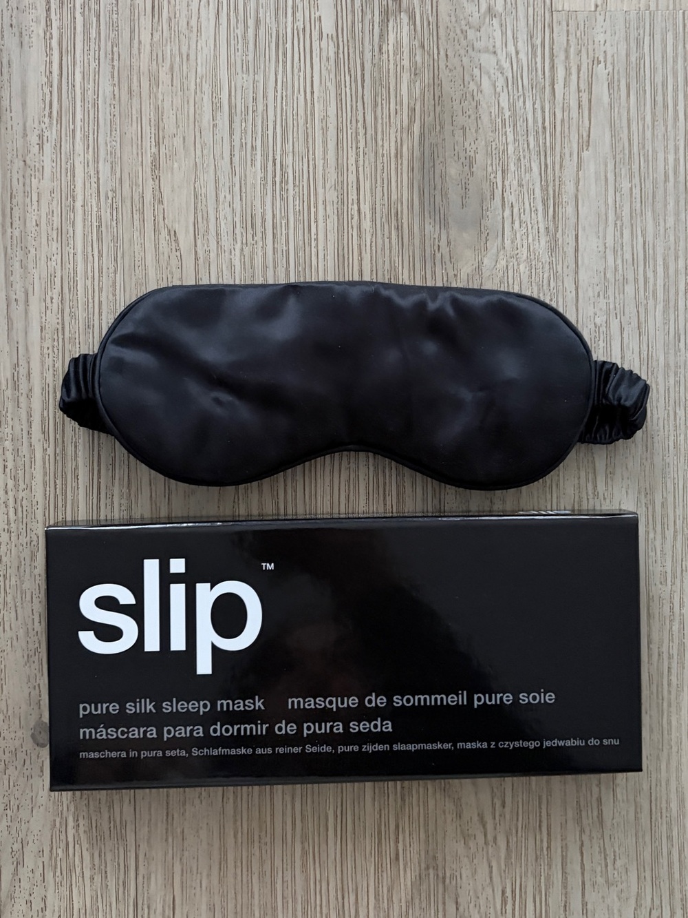 slip Black Silk Sleep Mask